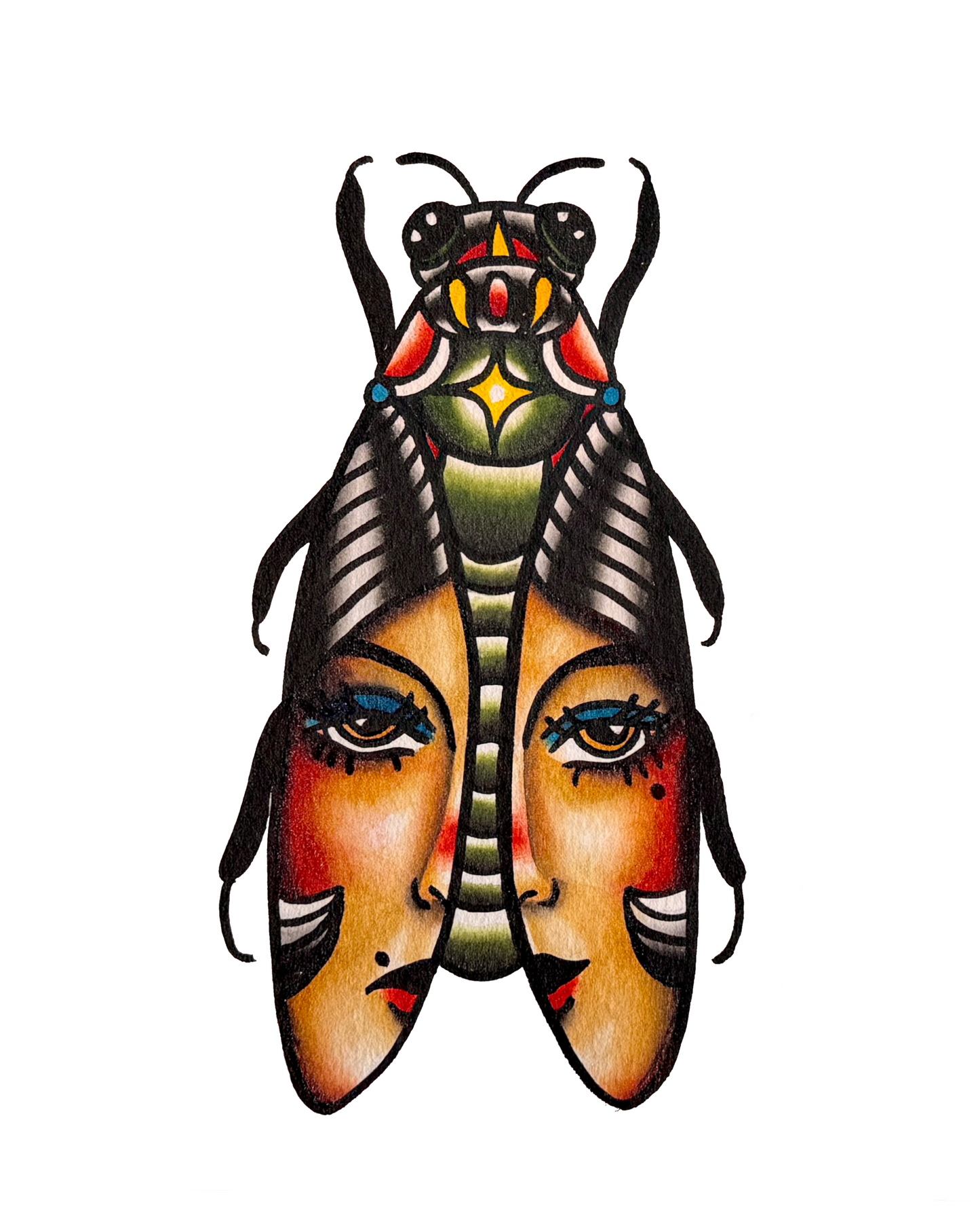 Cicada Lady sticker