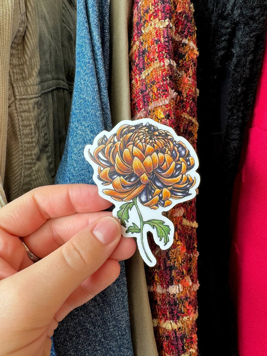 October’s Chrysanthemum sticker