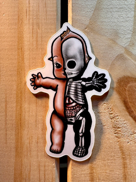 Kewpie Skeleton sticker