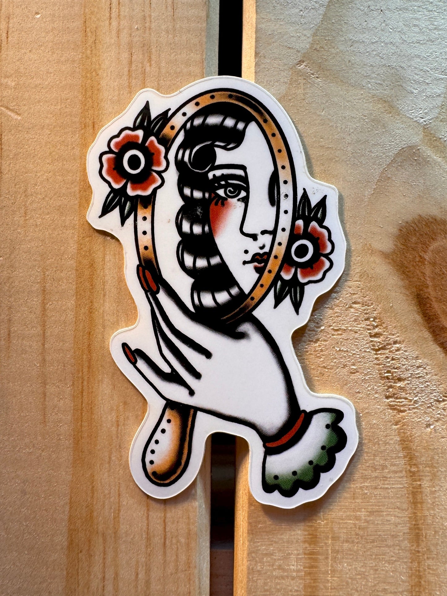 Girl in the Mirror sticker