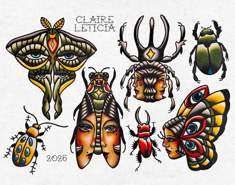 Bug Lady Flash print