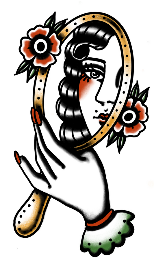 Girl in the Mirror sticker