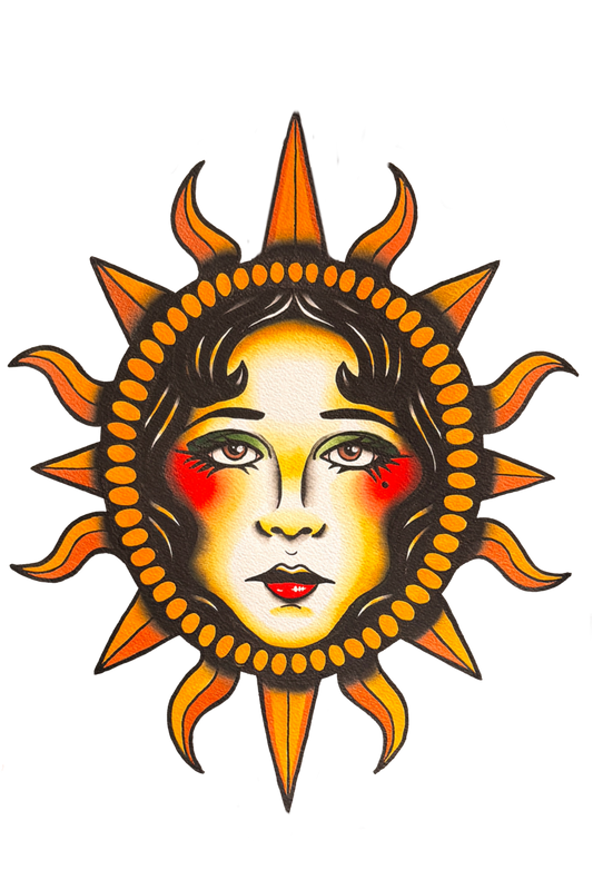 NeoTrad Sun and Moon stickers
