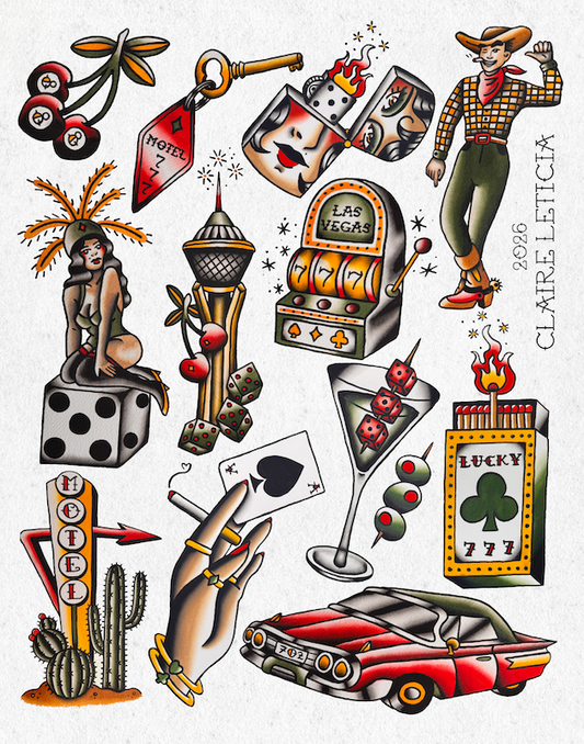 Vintage Vegas Set print